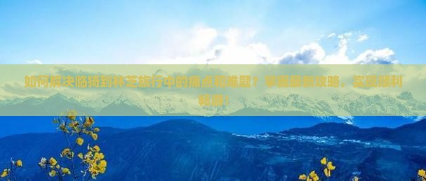 如何解决临猗到林芝旅行中的痛点和难题？掌握最新攻略，实现顺利畅游！