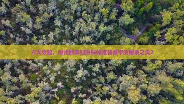 六天穿越，锦州朋友如何探秘雅鲁藏布的秘境之美？