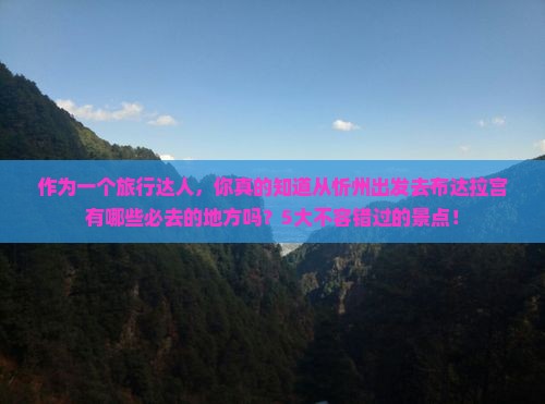 作为一个旅行达人，你真的知道从忻州出发去布达拉宫有哪些必去的地方吗？5大不容错过的景点！