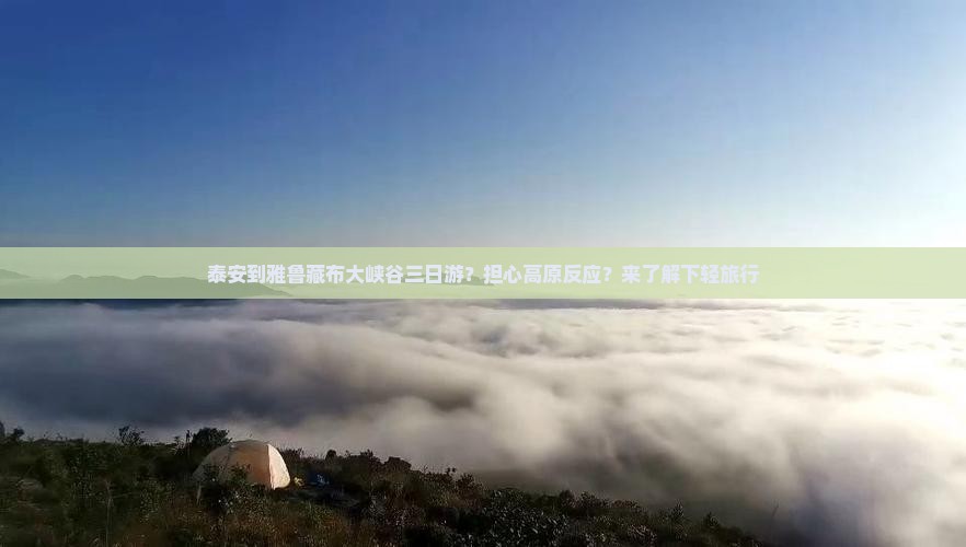 泰安到雅鲁藏布大峡谷三日游？担心高原反应？来了解下轻旅行