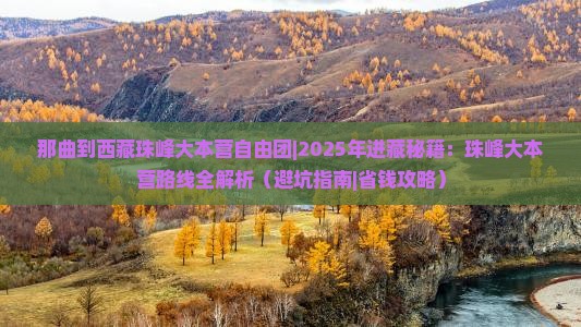 那曲到西藏珠峰大本营自由团 那曲到西藏珠峰大本营自由团