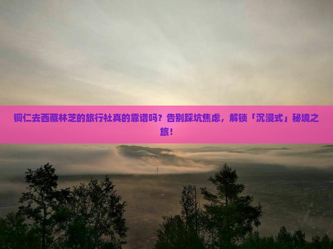 铜仁去西藏林芝旅行社