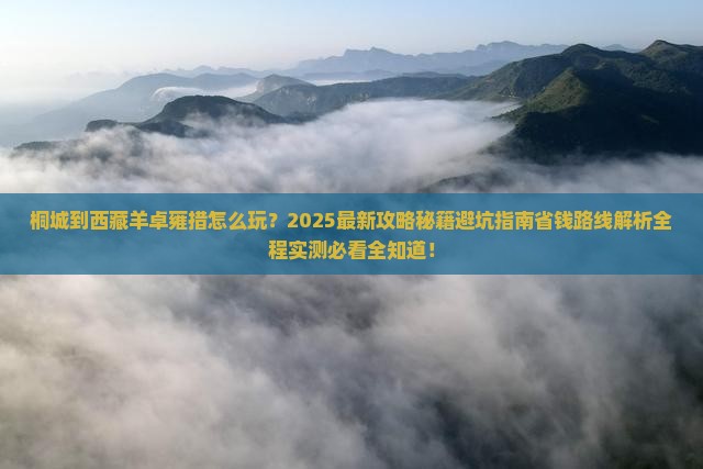 桐城到西藏羊卓雍措哪里玩