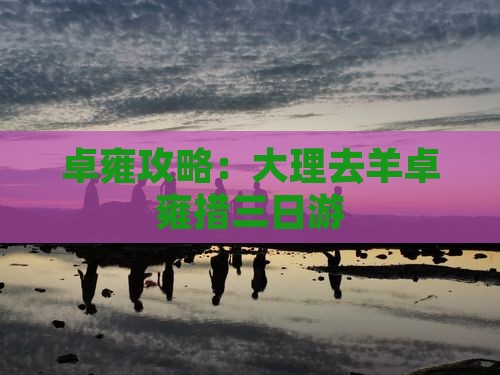 大理去西藏羊卓雍措三日游