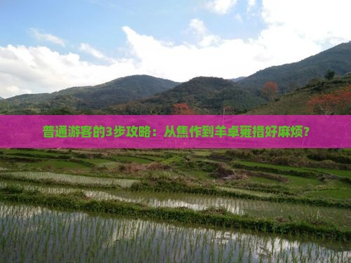 普通游客的3步攻略：从焦作到羊卓雍措好麻烦？