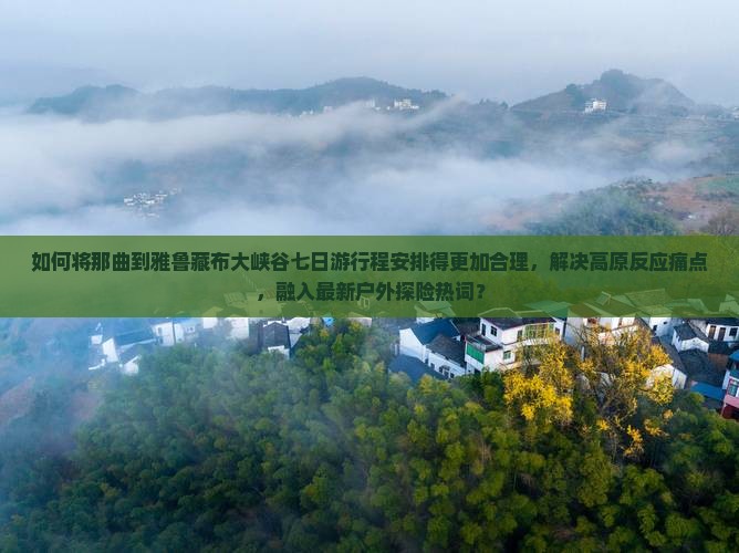 如何将那曲到雅鲁藏布大峡谷七日游行程安排得更加合理，解决高原反应痛点，融入最新户外探险热词？