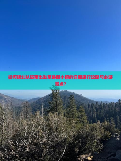 如何规划从陇南出发至鲁朗小镇的详细旅行攻略与必游景点？
