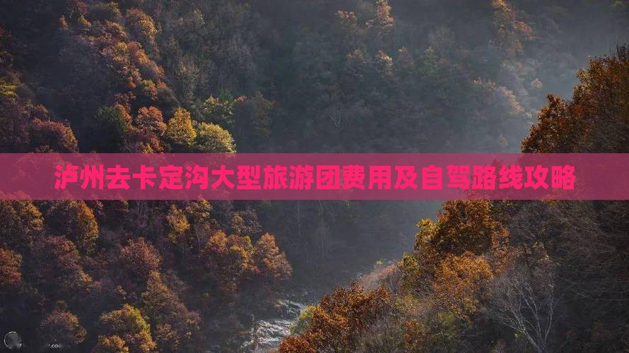 泸州去卡定沟大型旅游团费用及自驾路线攻略
