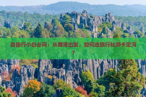 自由行小白必问：从商洛出发，如何选旅行社游卡定沟？