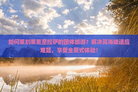 如何策划莱芜至拉萨的团体旅游？解决高海拔适应难题，享受全景式体验！