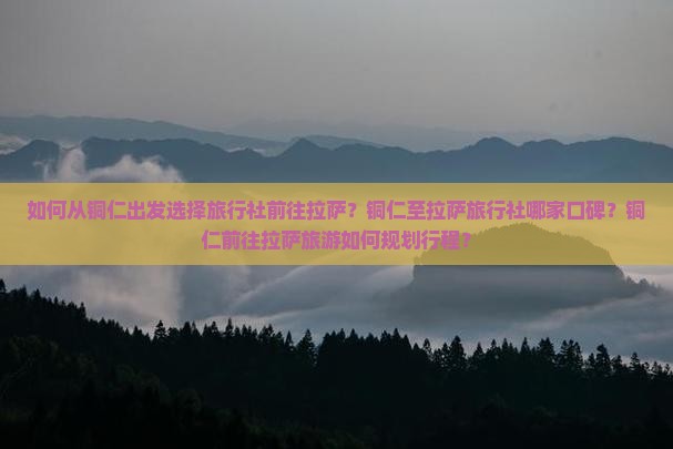 如何从铜仁出发选择旅行社前往拉萨？铜仁至拉萨旅行社哪家口碑？铜仁前往拉萨旅游如何规划行程？
