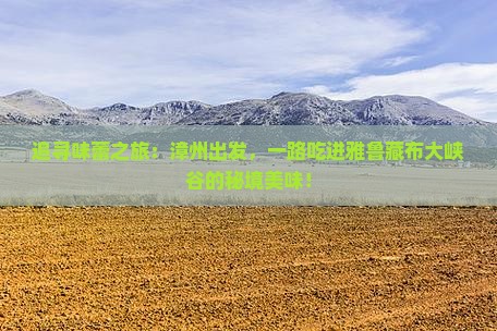 追寻味蕾之旅：漳州出发，一路吃进雅鲁藏布大峡谷的秘境美味！