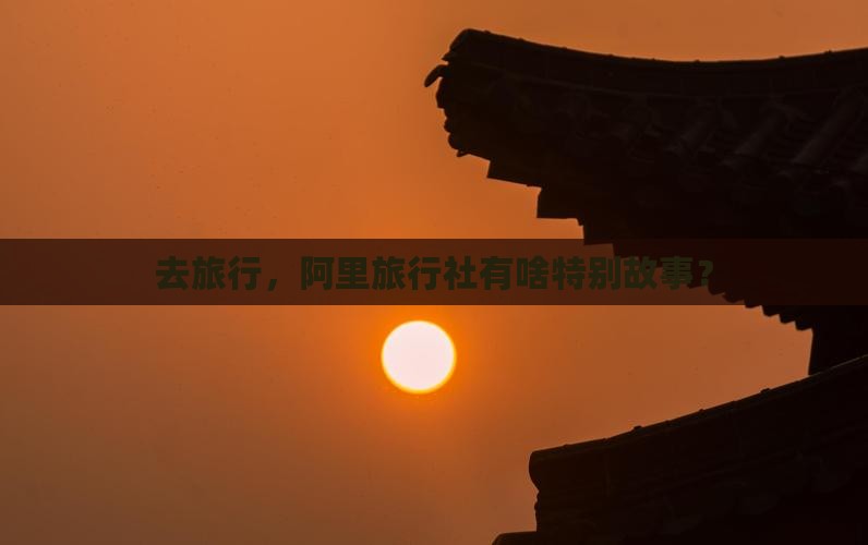 去旅行，阿里旅行社有啥特别故事？