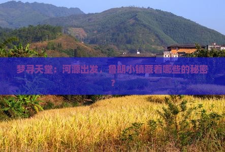 梦寻天堂：河源出发，鲁朗小镇藏着哪些的秘密？