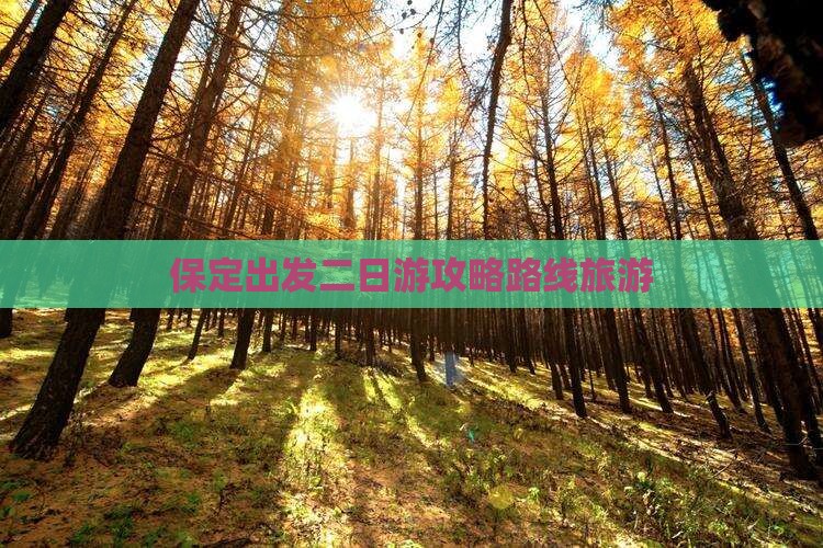 保定到西藏二日游