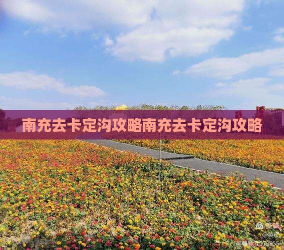 南充去西藏卡定沟攻略