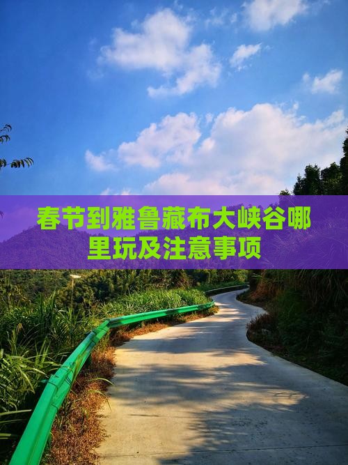 春节到雅鲁藏布大峡谷哪里玩及注意事项
