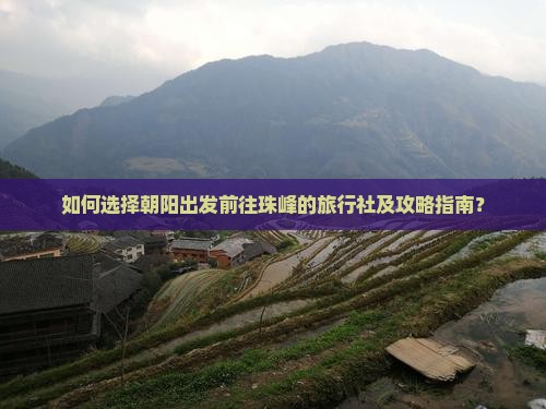 如何选择朝阳出发前往珠峰的旅行社及攻略指南？