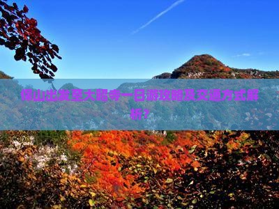 保山出发至大昭寺一日游攻略及交通方式解析？