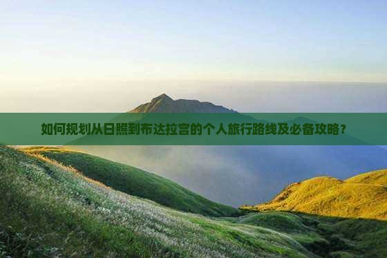 如何规划从日照到布达拉宫的个人旅行路线及必备攻略？