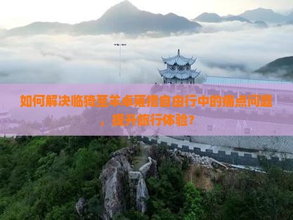 如何解决临猗至羊卓雍措自由行中的痛点问题，提升旅行体验？