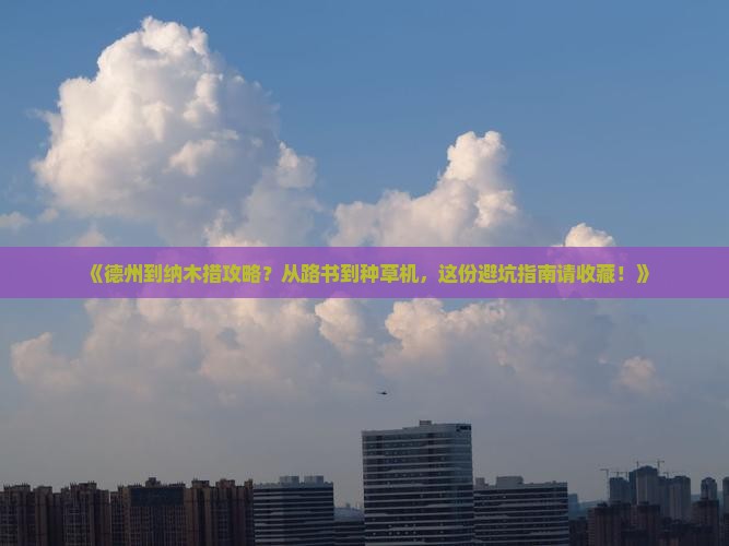 《德州到纳木措攻略？从路书到种草机，这份避坑指南请收藏！》