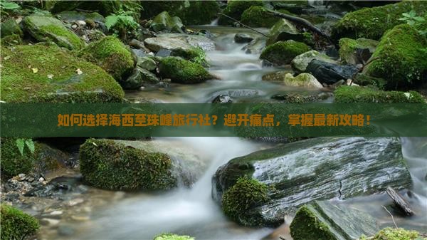 如何选择海西至珠峰旅行社？避开痛点，掌握最新攻略！