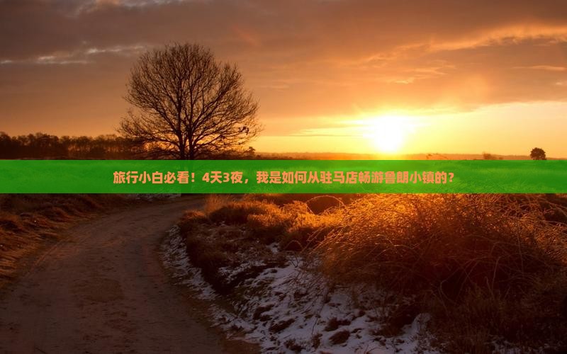 旅行小白必看！4天3夜，我是如何从驻马店畅游鲁朗小镇的？