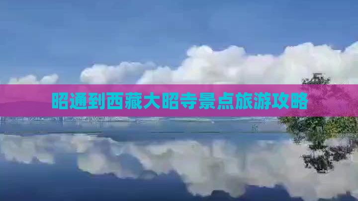 昭通到西藏大昭寺景点