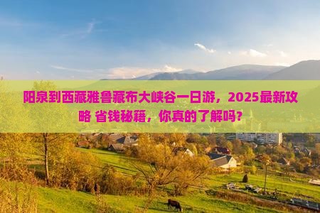 阳泉到西藏雅鲁藏布大峡谷一日