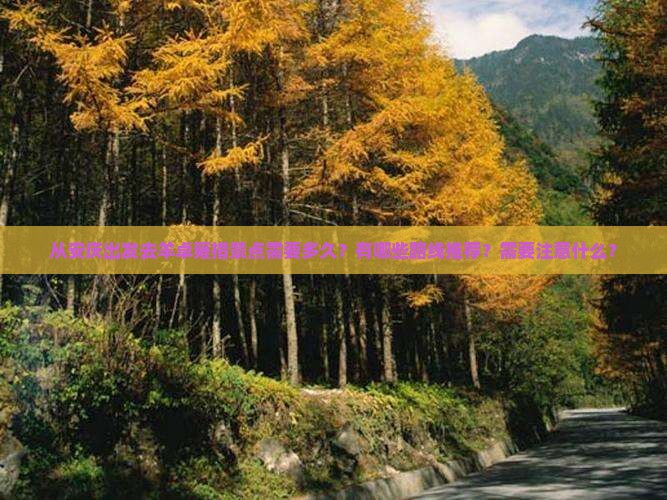 从安庆出发去羊卓雍措景点需要多久？有哪些路线推荐？需要注意什么？