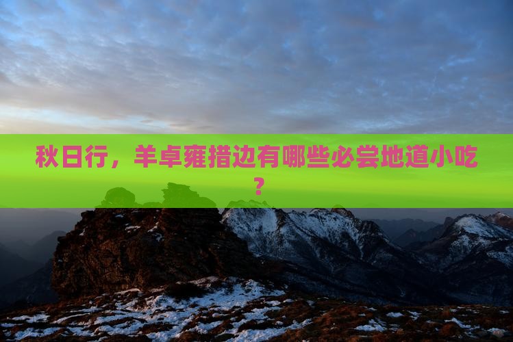 秋日行，羊卓雍措边有哪些必尝地道小吃？