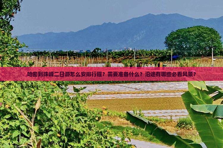 哈密到珠峰二日游怎么安排行程？需要准备什么？沿途有哪些必看风景？