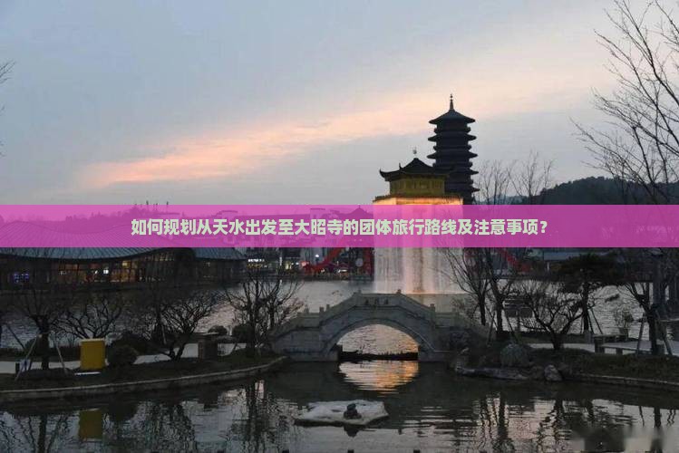 如何规划从天水出发至大昭寺的团体旅行路线及注意事项？