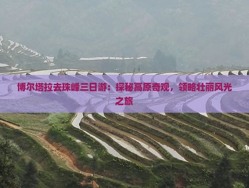 博尔塔拉去珠峰三日游：探秘高原奇观，领略壮丽风光之旅