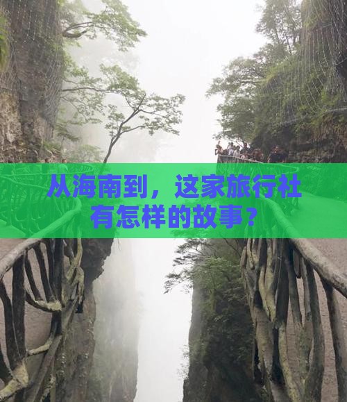 从海南到，这家旅行社有怎样的故事？