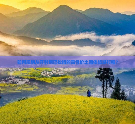 如何规划从开封到巴松措的高性价比团体旅游行程？
