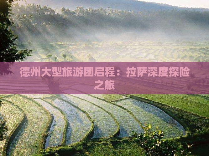 德州大型旅游团启程：拉萨深度探险之旅