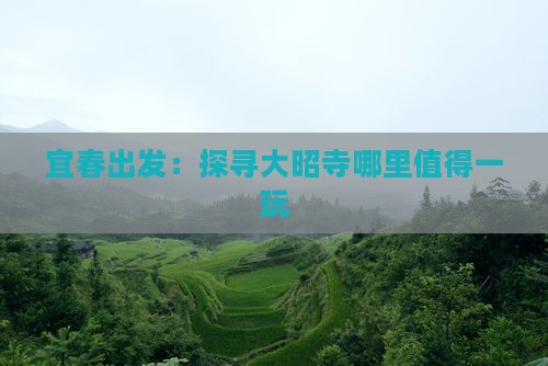 宜春出发：探寻大昭寺哪里值得一玩
