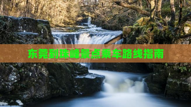 东莞到珠峰景点乘车路线指南