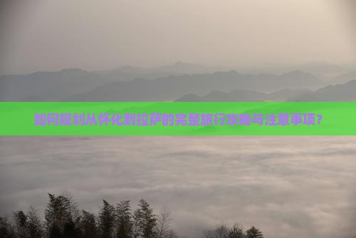 如何规划从怀化到拉萨的完整旅行攻略与注意事项？