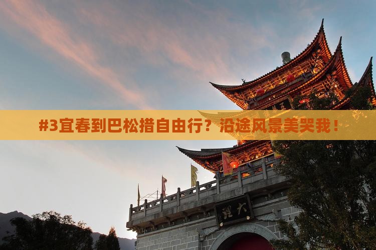 #3宜春到巴松措自由行？沿途风景美哭我！