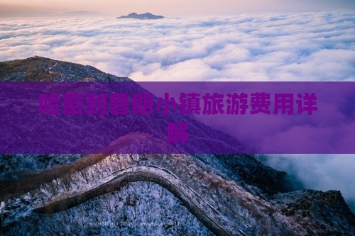 哈密到鲁朗小镇旅游费用详解