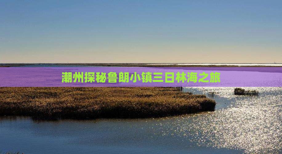 潮州探秘鲁朗小镇三日林海之旅