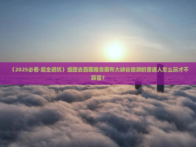 诸城去西藏雅鲁藏布大峡谷大型旅游团