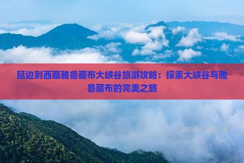 延边到西藏雅鲁藏布大峡谷个人游