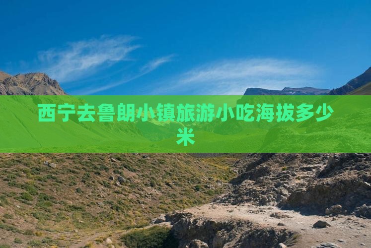 西宁去西藏鲁朗小镇旅游小吃