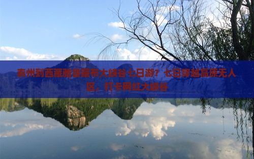 泰州到西藏雅鲁藏布大峡谷七日游