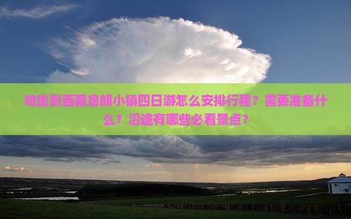 哈密去西藏鲁朗小镇四日游