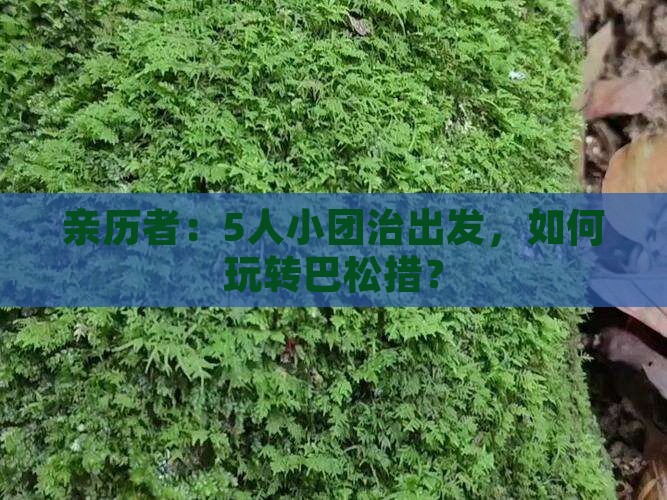 亲历者：5人小团治出发，如何玩转巴松措？